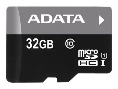ADATA Premier - Flashminnekort (microSDHC til SD-adapter inkludert) - 32 GB - UHS Class 1 / Class10 - microSDHC UHS-I - for detaljhandel