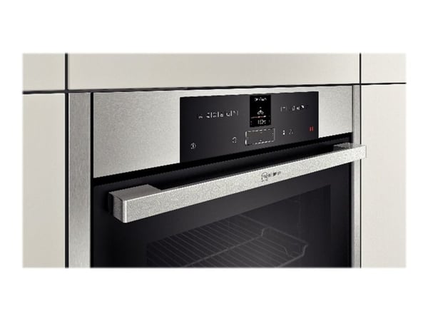 Neff N 70 B15CR22N1 - Ovn - innebygd - fordypning - bredde: 56 cm - dybde: 55 cm - høyde: 58.5 cm - med selvrens - Klasse A+ - rustfritt stål