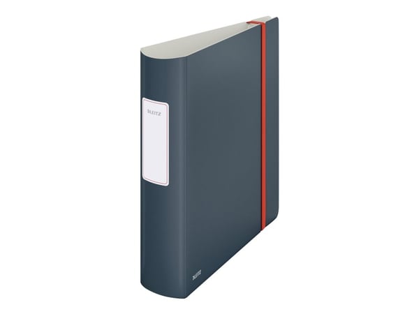Leitz 180° Active Cozy - Hevarmbuefil - bokryggbredde: 82 mm - for A4 (210 x 297 mm) - kapasitet: 500 ark - fløyelsgrå