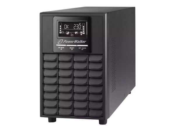 PowerWalker VFI 1500 CG PF1 - UPS - 1500 Watt - 1500 VA 9 At - RS-232, USB - lähtöliitännät: 4 kpl