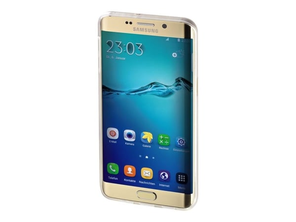 Hama "Crystal" - Baksidedeksel for mobiltelefon - termoplast-polyuretan (TPU) - gjennomsiktig - for Samsung Galaxy S6 edge+