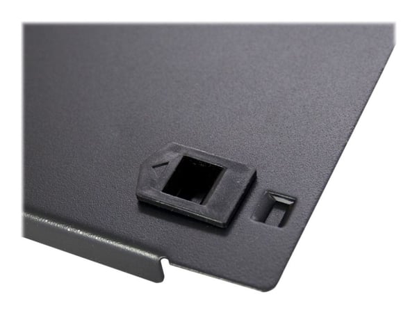 Inter-Tech 19" blanking panel, sort 1U, klippet