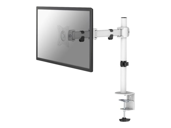 Neomounts NM-D135 - Monteringssett - full bevegelse - for LCD-skjerm - hvit - skjermstørrelse: 10"-30" - klemmemonterbar, malje, skrivebordsmonterbar