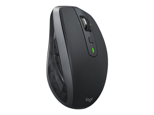 Logitech MX Anywhere 2S - Mus - laser - 7 knapper - trådløs - 2.4 GHz, Bluetooth  - grafitt