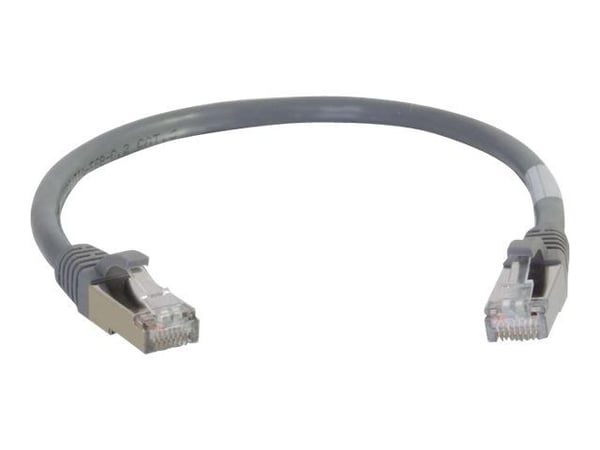 C2G Cat6a Booted Shielded (STP) Network Patch Cable - Koblingskabel - RJ-45 (hann) til RJ-45 (hann) - 15 m - STP - CAT 6a - formstøpt, uten hindrin...