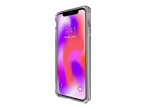 ITSKINS Spectrum Clear - Baksidedeksel for mobiltelefon - termoplast-polyuretan (TPU) - gjennomsiktig - for Apple iPhone XS Max