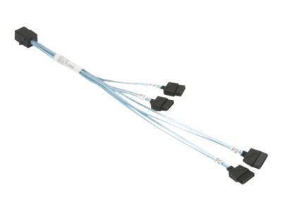 Supermicro CBL-SAST-0703 - SATA/SAS-kabel - 4 x Mini SAS HD (SFF-8643) (hann) til SATA (hunn) - 23/13/23/13 cm