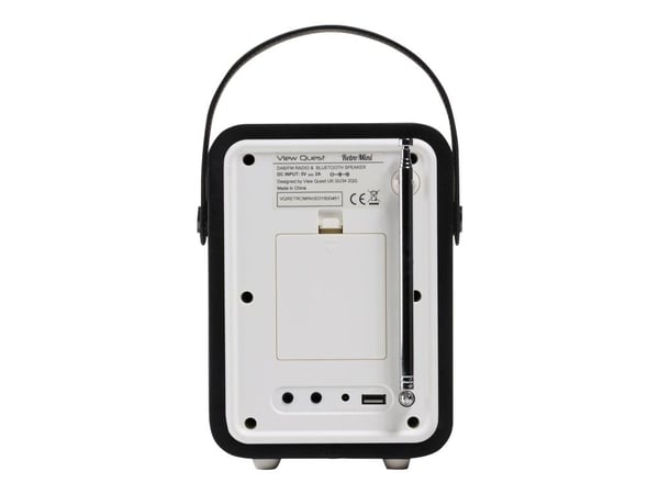 ViewQuest Retro Mini - Bærbar DAB-radio - 5 watt - svart
