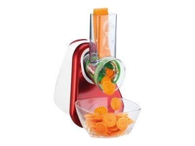 Moulinex Fresh Express DJ753510 3 in 1 - Elektrisk rasp - 200 W - rubinrød