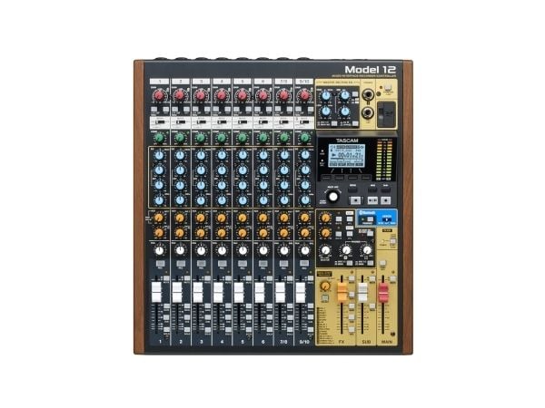 Tascam Model 12, 12 kanaler, Bluetooth, 16 W, Sort, Tre