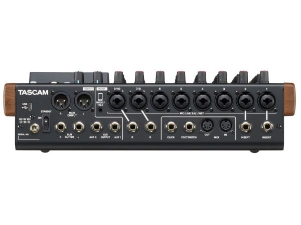 Tascam Model 12, 12 kanaler, Bluetooth, 16 W, Sort, Tre