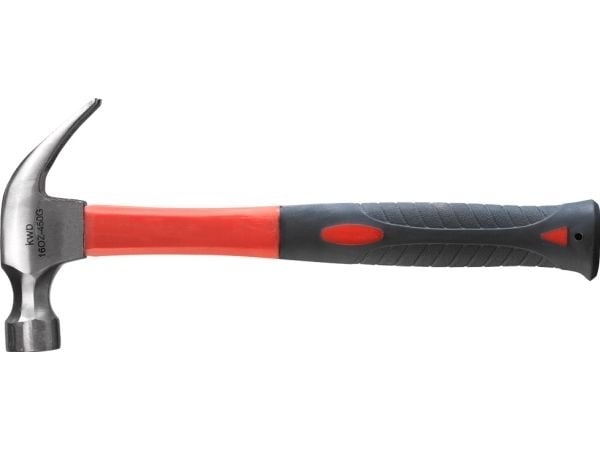 kwb 445826, Klohammare, Stål, Glasfibrer, Svart, Röd, 450 g