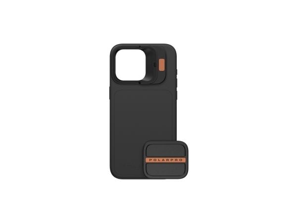 Polar Pro LiteChaser 15 - Baksidedeksel for mobiltelefon - MagSafe-samsvar - aluminum plate - svart - for Apple iPhone 15 Pro Max