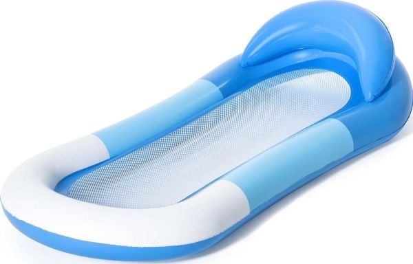Bestway 43300, Blå, Hvit, Flytemadrass, Monokromatisk, PVC, Gutt/Jente, 90 kg