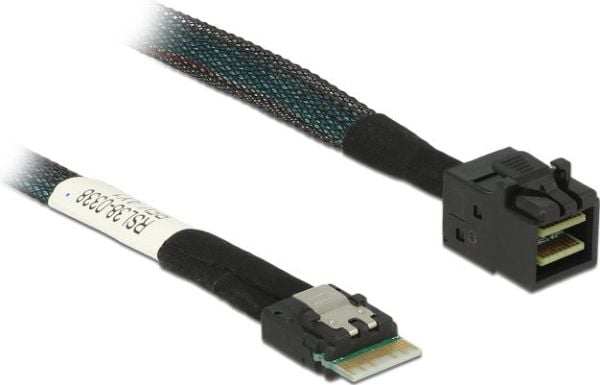 Delock - SAS intern kabel - SAS 12Gbit/s - 4i Slim SAS (hann) til 4 x Mini SAS HD (SFF-8643) (hann) - 50 cm