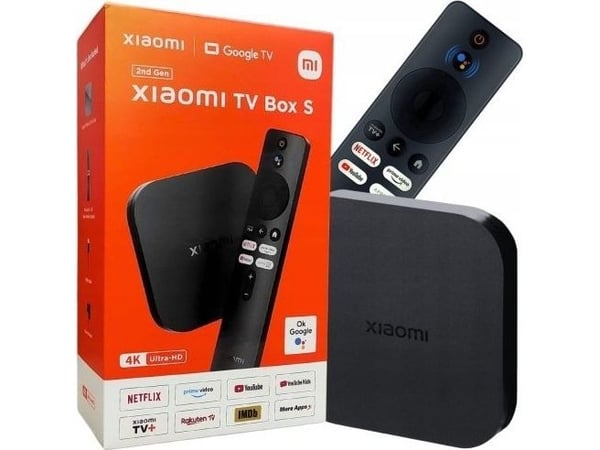 Xiaomi TV Box S - 2. generasjon - AV-spiller - 2 GB RAM - 8 GB - 4K UHD (2160p) - svart