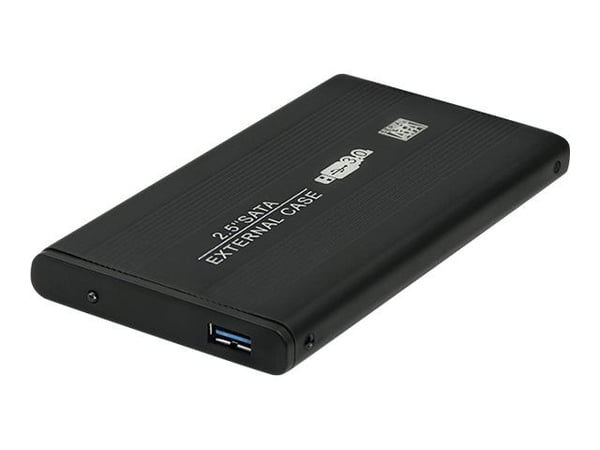 Qoltec - Lagringspakke - 2,5" - SATA 6Gb/s - USB 3.0 - svart