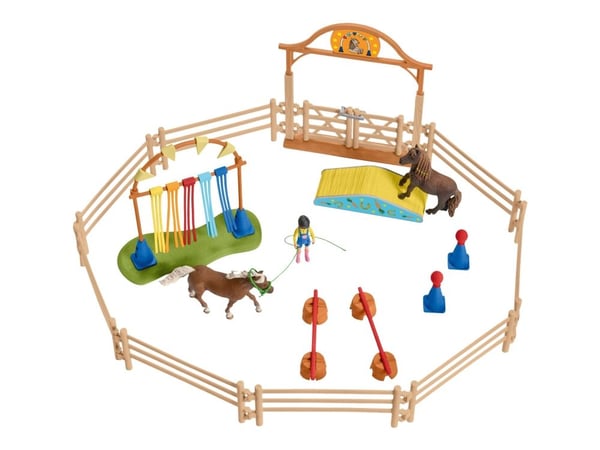 Schleich Figurine Agility trening for ponnier
