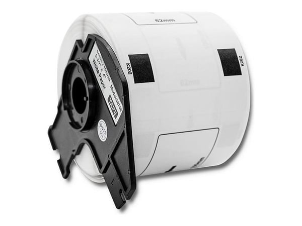 Qoltec - Papir - hvit - 62 x 100 mm 300 etikett(er) (1 rull(er) x 300) merkelapper