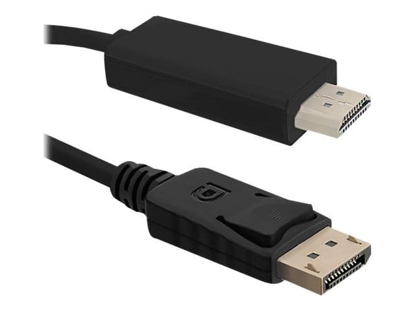 Qoltec - Adapterkabel - DisplayPort hane till HDMI hane - 1 m - stöd för 4K