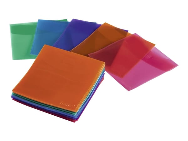 Hama CD-ROM/DVD-ROM Protective Sleeves 50, 50 levyt, Monivärinen, 170 mm, 135 mm, 42 mm, 290 g