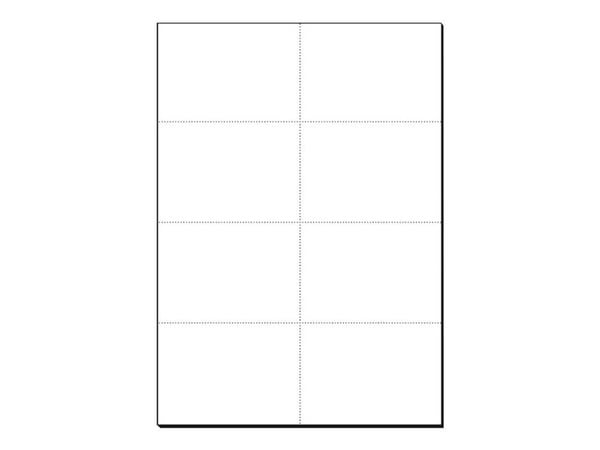 Sigel - Hvit - A7 (74 x 105 mm) - 185 g/m² - 160 kort (20 ark x 8) indekskort