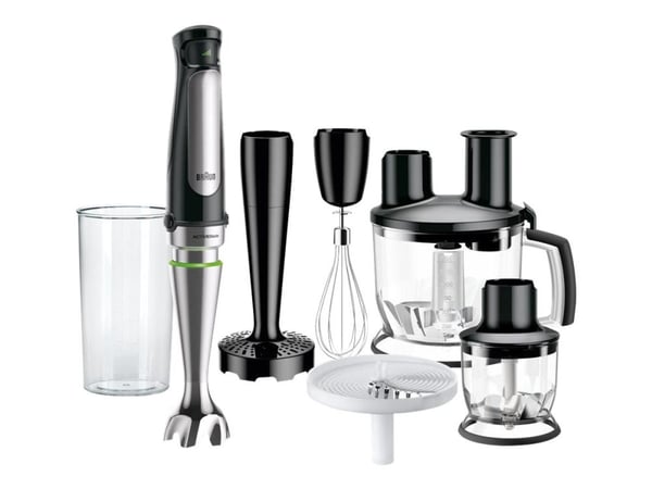 Braun Multiquick 7 MQ 7087X - Handmixer - 1 kW - "high-end"-svart/borstat rostfritt stål