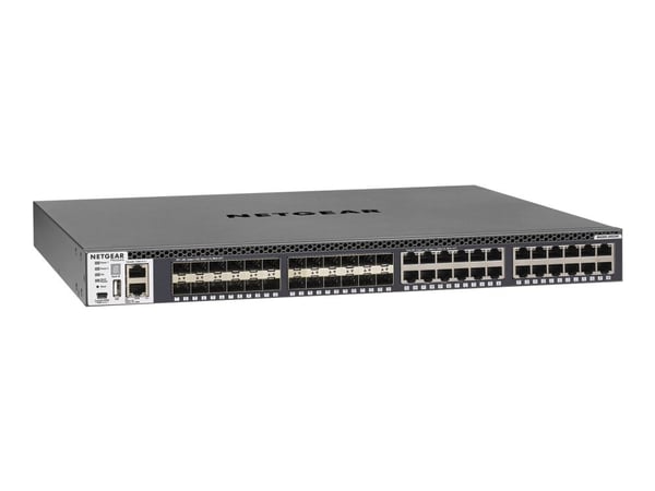 NETGEAR M4300-24X24F - Switch - L3 - Styrt - 24 x 10/100/1000/10000 + 24 x 10 Gigabit SFP+ - front til bakside-luftflyt - rackmonterbar