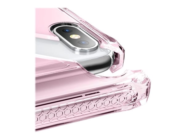 ITSKINS Spectrum Clear - Baksidedeksel for mobiltelefon - termoplast-polyuretan (TPU), Impacthane - Lys lyserød - 6.5" - for Apple iPhone XS Max