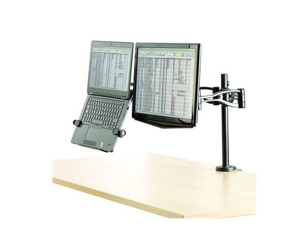Fellowes Professional Series Laptop Accessory Arm - Monteringskomponent (laptophylle, skjermplate) - for skjerm / notebook - armmonterbar