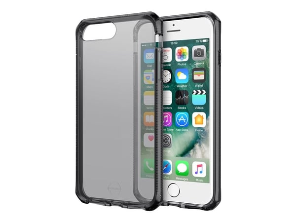 ITSKINS SUPREME CLEAR -suoja iPhone 8 Plus / 7 Plus / 6s Plus / 6 Plus®. Lys grå
