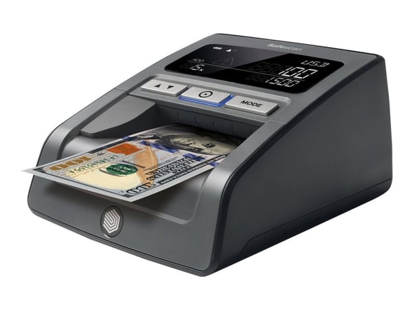 Safescan 185-S - Falskmyntsdetektor - automatisk - EUR, GBP, USD, SGD, HKD, CNY, JPY, MYR - svart