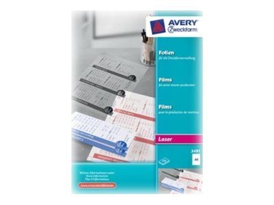 Avery Zweckform - Polyester - matt - klar - A4 (210 x 297 mm) 100 ark med transparent film