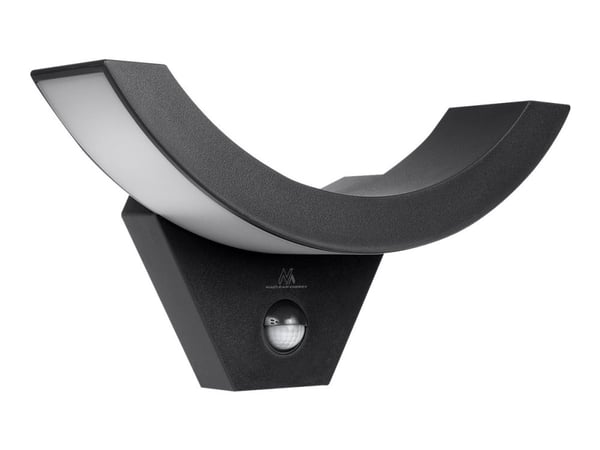 Maclean MCE290 - Vegglampe - LED - 10 W (ekvivalent 100 W) - nøytralt hvitt lys - 4000 K - svart