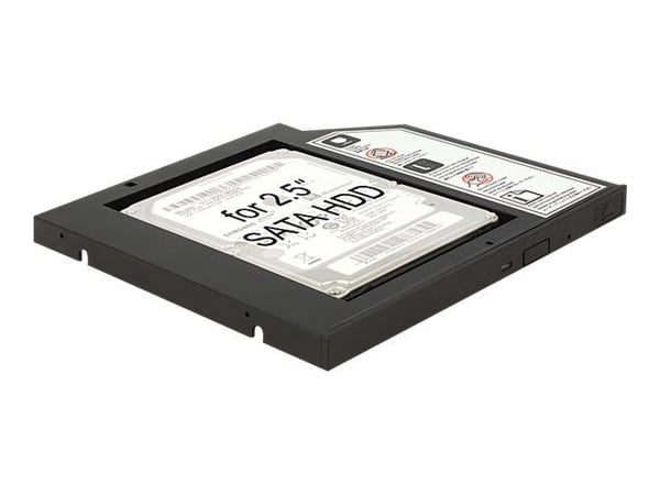 Delock - Uttagbar harddiskramme - 2.5" - fra 5,25" Slim Line til 2,5"