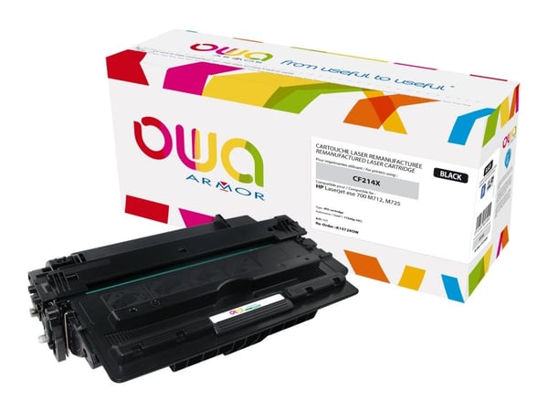 OWA - Svart - kompatibel - återanvänd - tonerkassett (alternativ för: HP 14X) - för HP Color LaserJet M725; LaserJet Enterprise 700, M712, MFP M725...