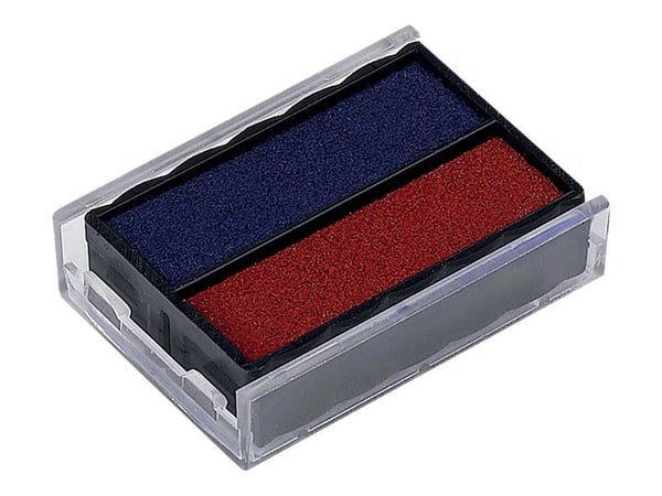 Trodat Printy 6/4850 - Mustekasetti - 2-värinen (sininen, punainen) - 25 x 5 mm - Trodat Printy 4850/L:lle