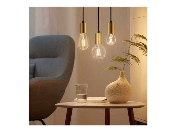 WiZ Lamp Filament Smart LED - varm til kald hvit - E27 - 60W - transparent - Wi-Fi