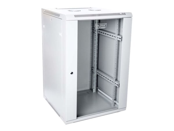 DIGITUS Professional DN-W19 15U/600 - Skap - veggmonterbar - grå, RAL 7035 - 15U - 19"