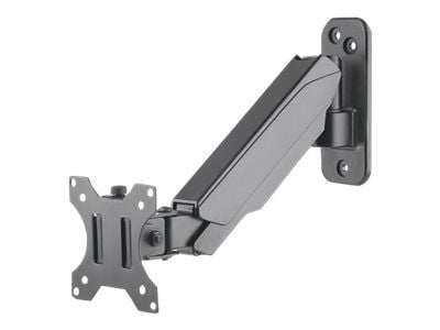 Manhattan TV & Monitor Mount, Wall, Spring Arm, 1 screen, Screen Sizes: 17-32", Black, VESA 75x75 to 100x100mm, Max 8kg, Height Adjustable Swivel A...