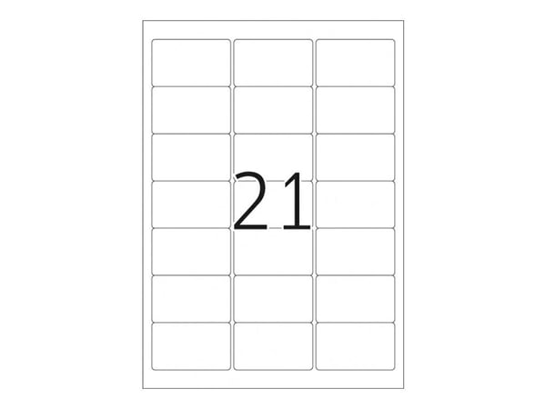 HERMA Special - Paperi - matta - uudelleenasennettava itseliimautuva - valkoinen - 63,5 x 38,1 mm 525 tarraa (25 arkkia x 21) osoitetarraa)