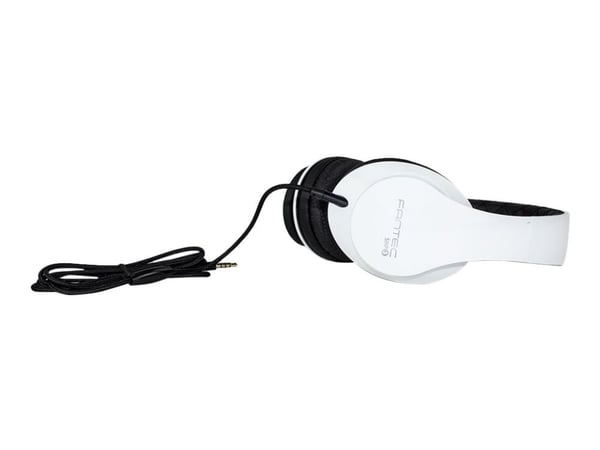 FANTEC SHP-3 - Hodesett - on-ear - kablet - lydisolerende - svart, hvit
