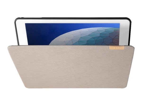 Laut PRESTIGE FOLIO - Lommebok for nettbrett - fauxlær, termoplast-polyuretan (TPU) - musegrått - 10.2" - for Apple 10.2-inch iPad (7. generasjon)