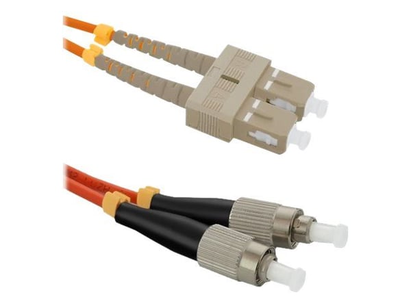 Qoltec - Koblingskabel - SC/UPC-multimodus (hann) til FC/UPC-multimodus (hann) - 3 m - fiberoptisk - dupleks - 50 / 125 mikroner - OM2 - halogenfri...
