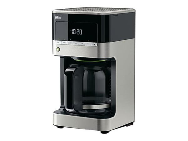 Braun PurAroma 7 KF 7120 - Kaffemaskin - 12 kopper - rustfritt stål / svart