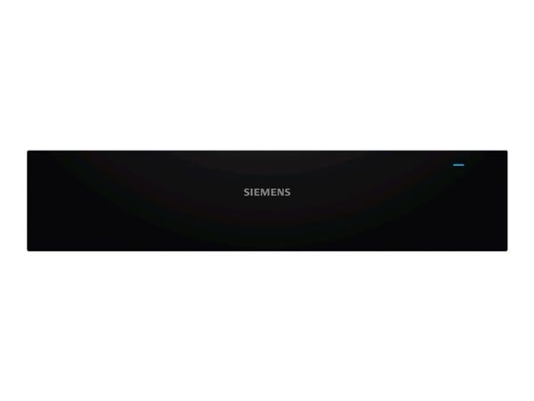 Siemens iQ500 BI510CNR0 - Oppvarmingsskuff - innebygd - fordypning - bredde: 56 cm - dybde: 55 cm - høyde: 14 cm - svart/rustfritt stål