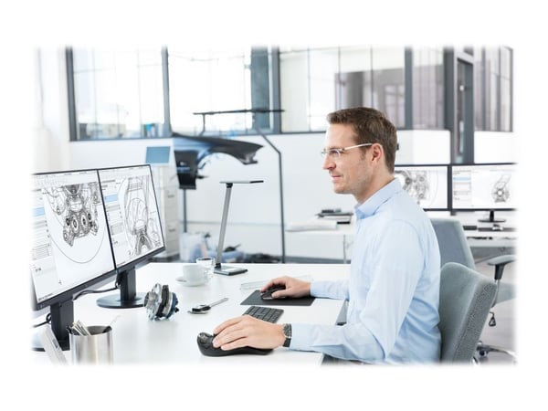 3Dconnexion SpaceMouse Pro Wireless - Bluetooth Edition - 3D-mus - ergonomisk - 15 knapper - trådløs - 2.4 GHz, Bluetooth, USB-C - USB trådløs mott...