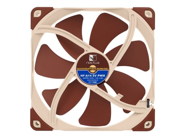 Noctua NF-A14 5V PWM - Kabinettvifte - 140 mm