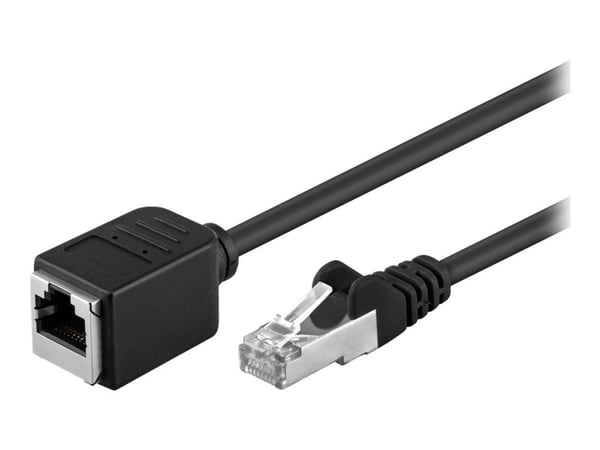 goobay - Nettverksforlengelseskabel - RJ-45 (hann) til RJ-45 (hunn) - 15 m - foliebelagt uskjermet tvinnet kabelpar (F/UTP) - CAT 5e - formstøpt, u...
