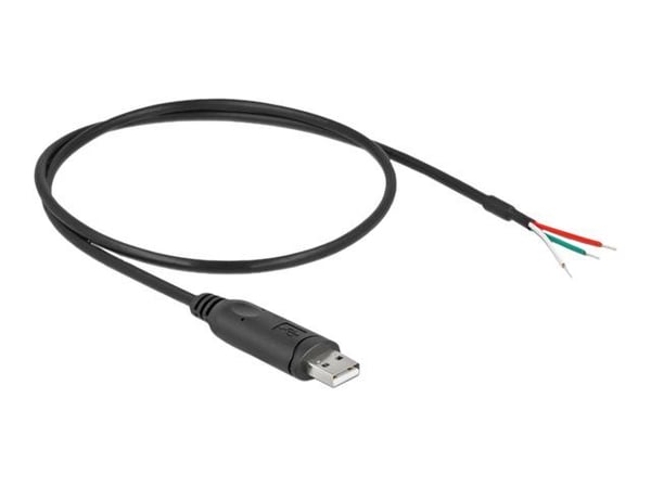 Delock - Seriell adapter - USB 2.0 - RS-232 x 1 - svart